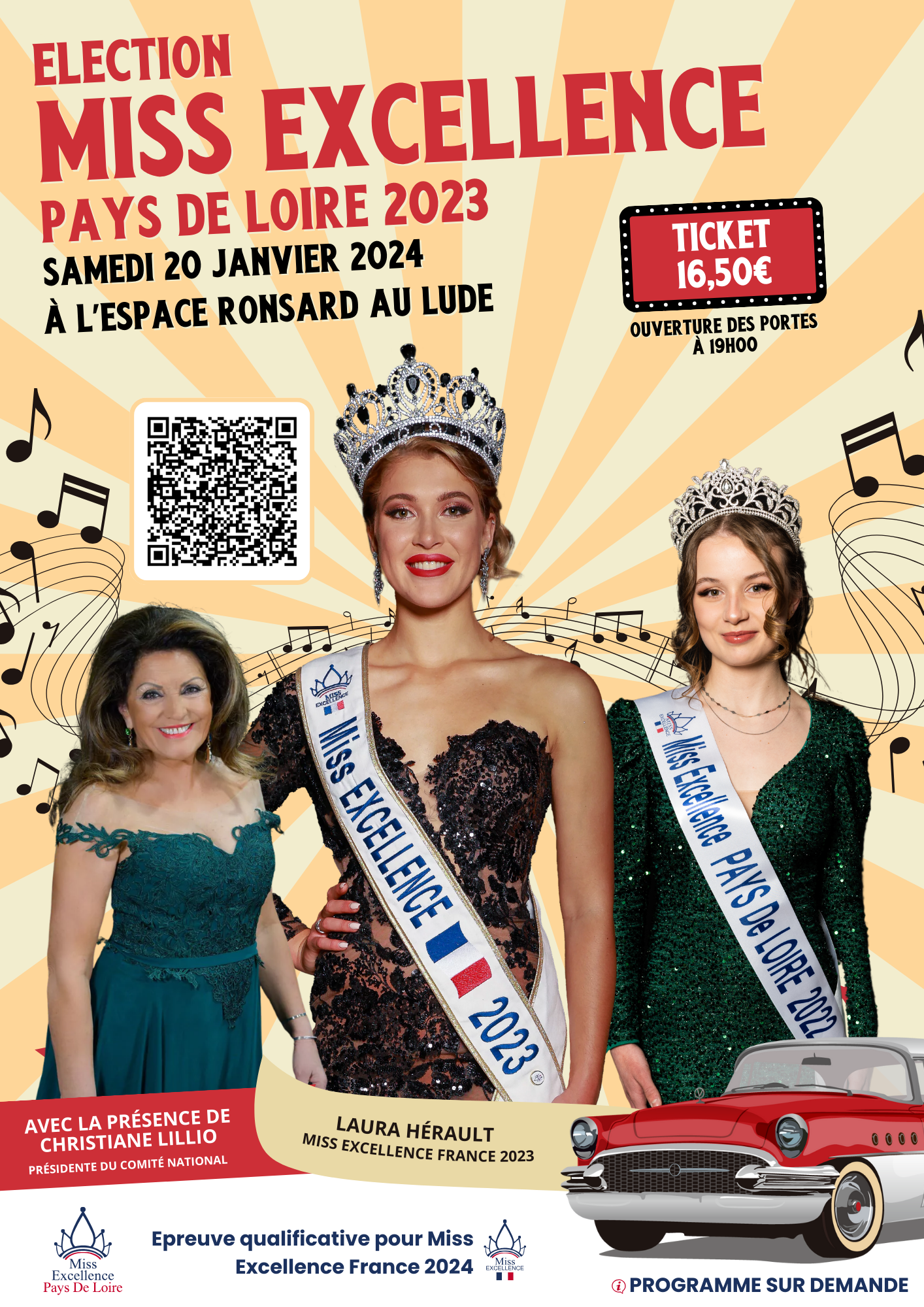 Affiche événements miss excellence pdl